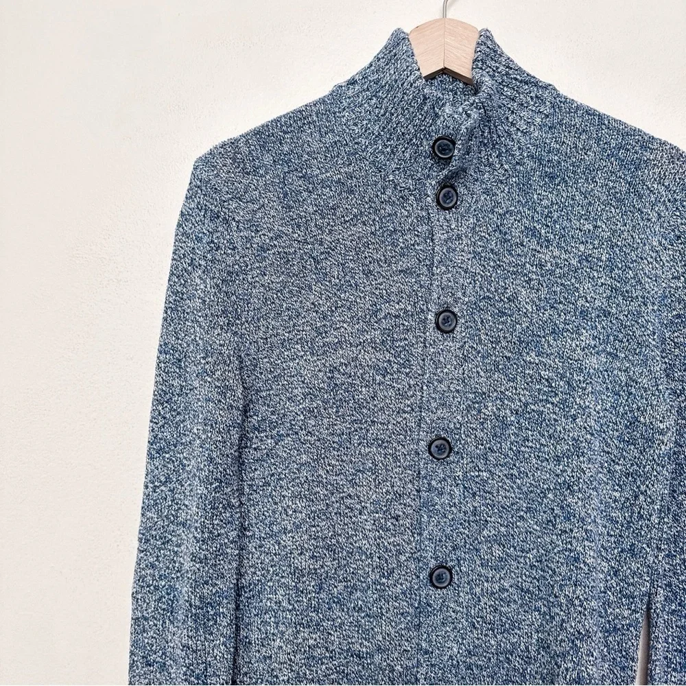 Banana Republic Mens Xsmall Marbled Linen Blend Button Cardigan